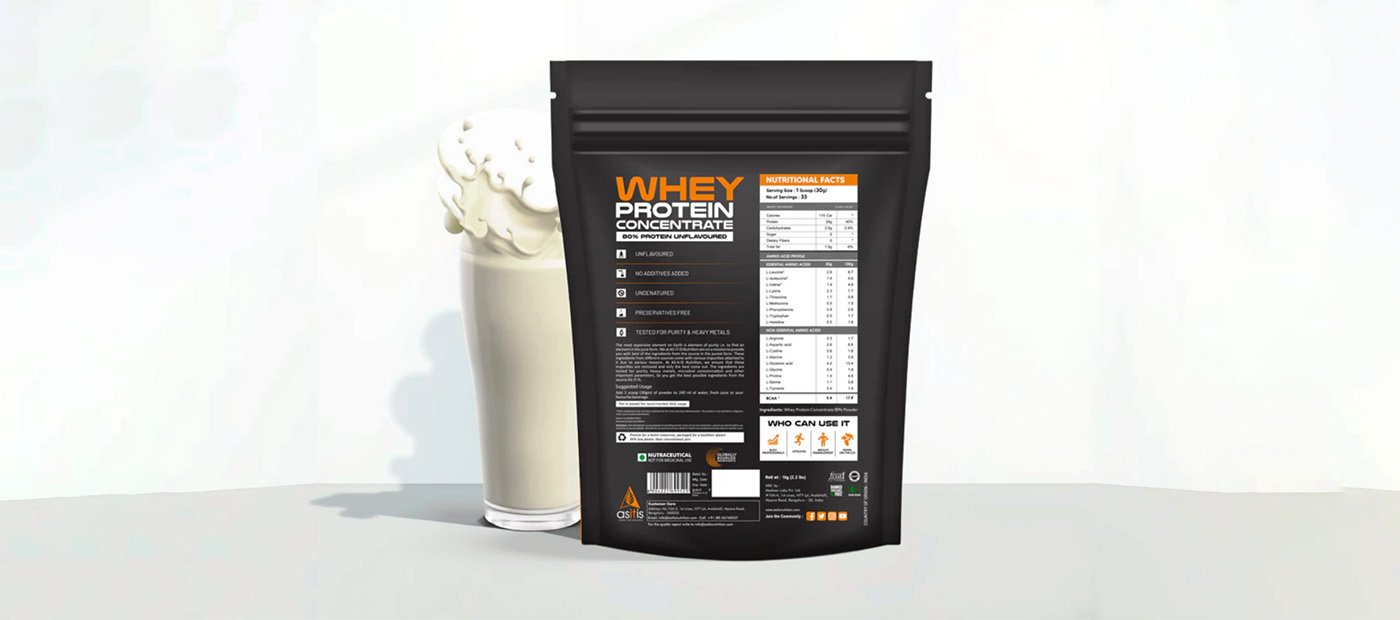 AS-IT IS Nutrition whey protein- - back 1