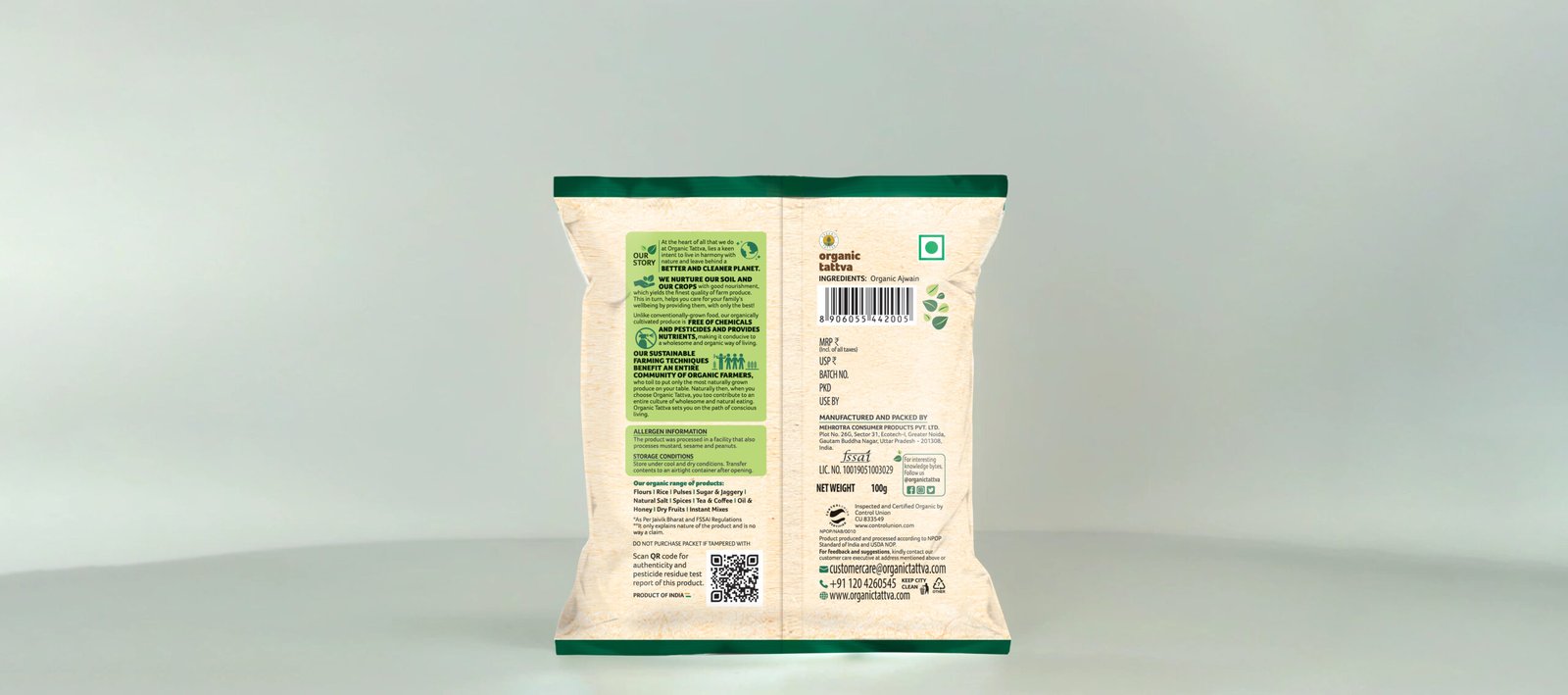 Organic Ajwain back D