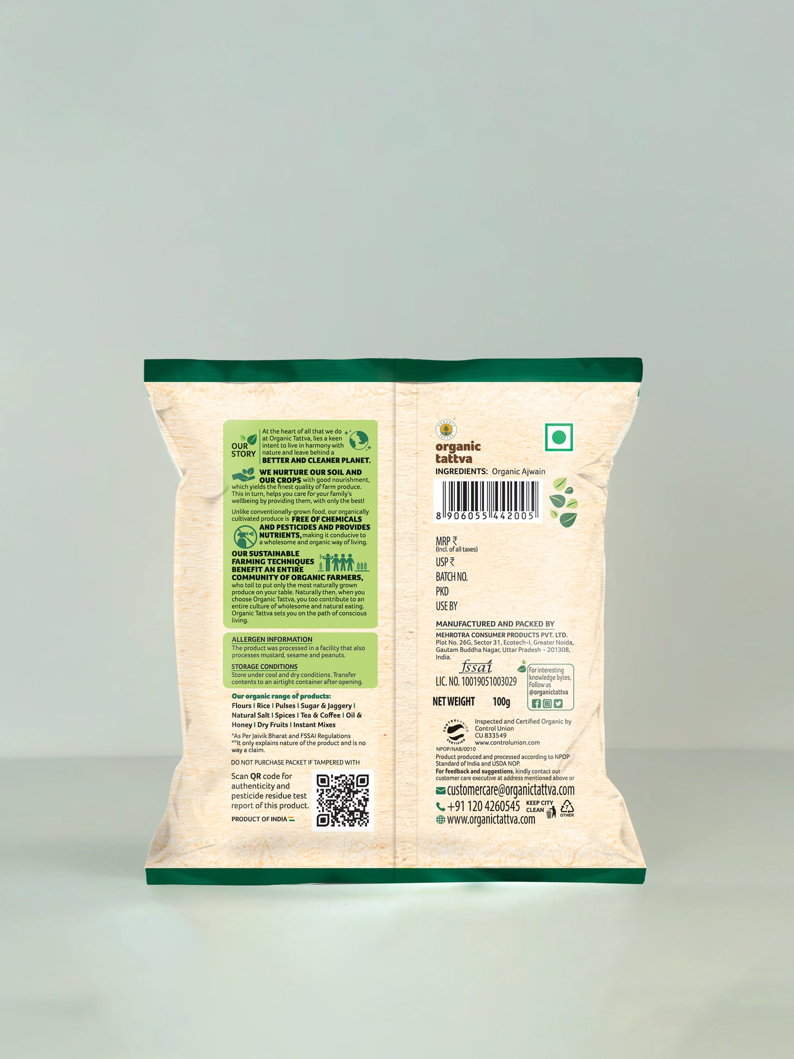 Organic Ajwain back M