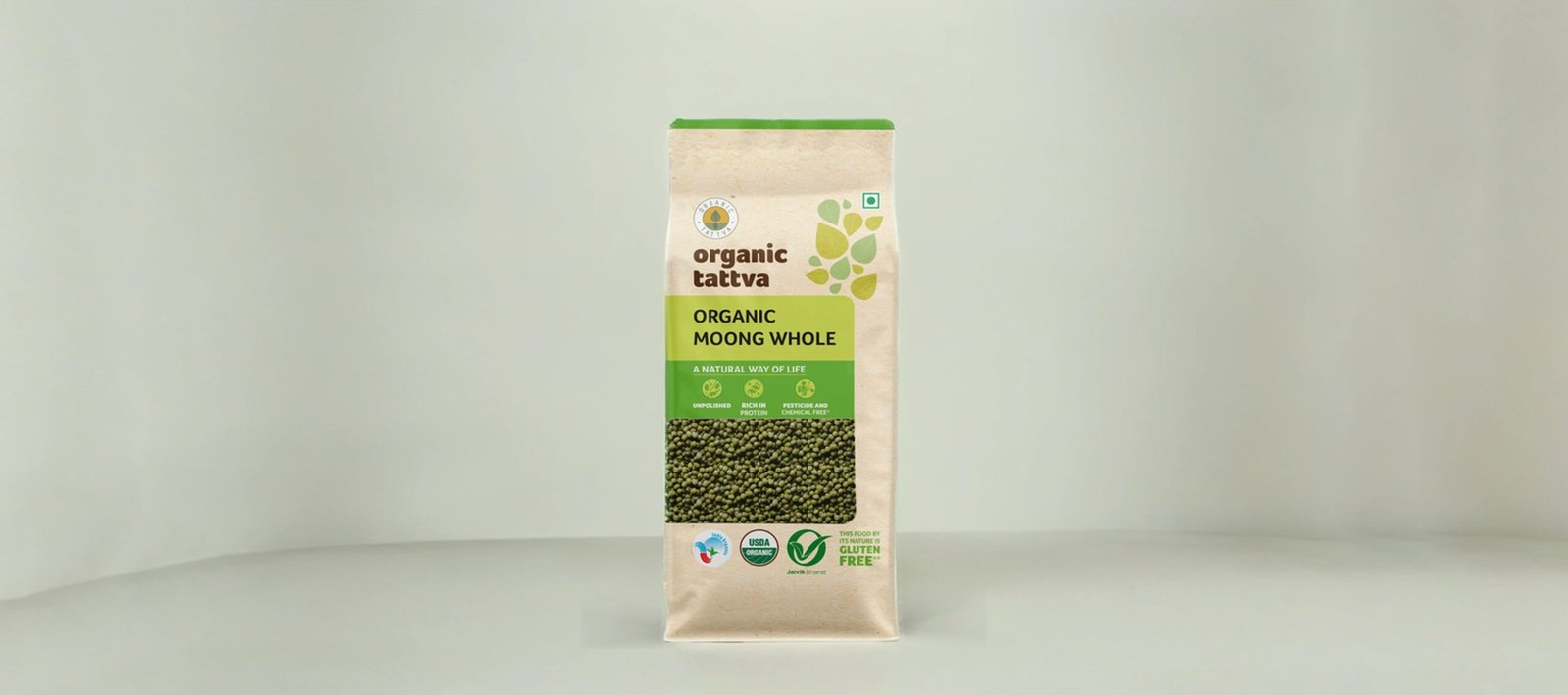 orgnic moong whole D