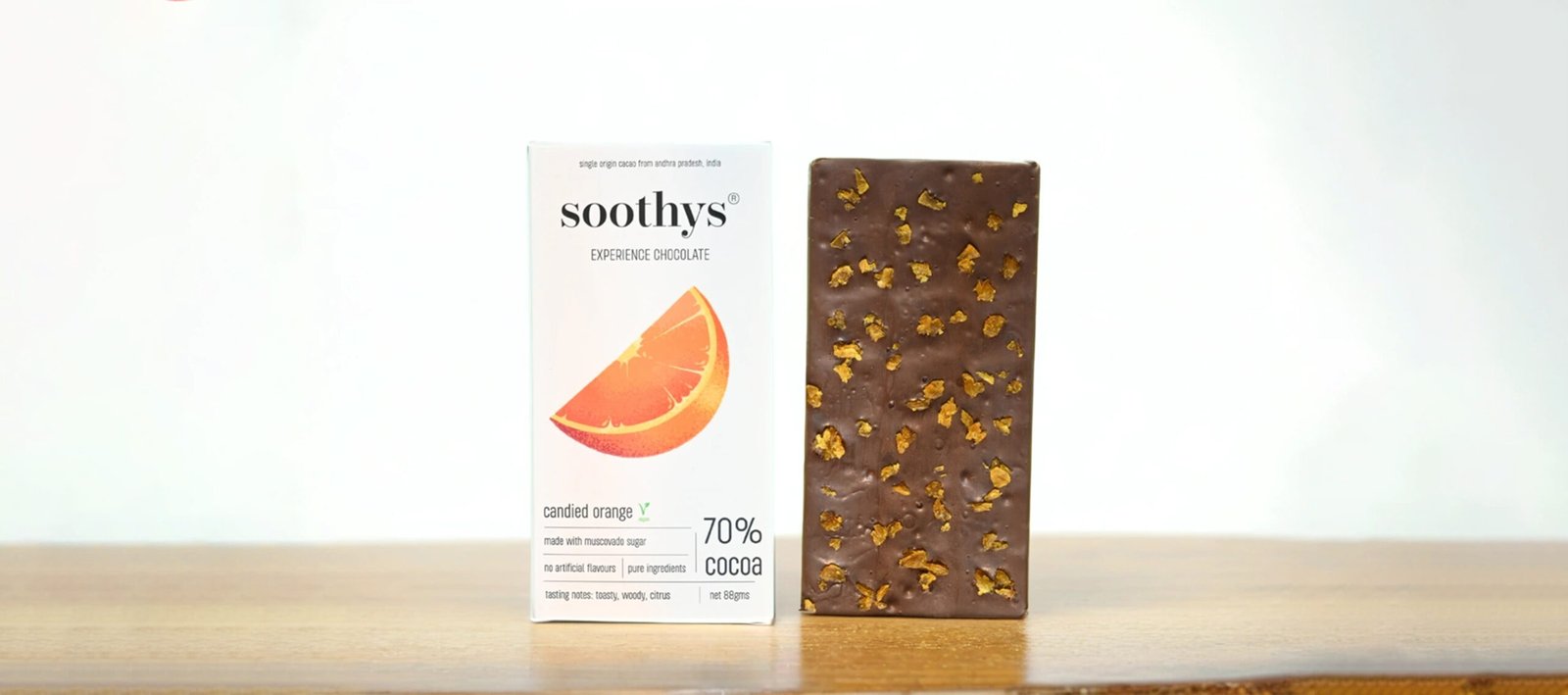 70_ Dark Vegan Candied Orange Chocolate front D