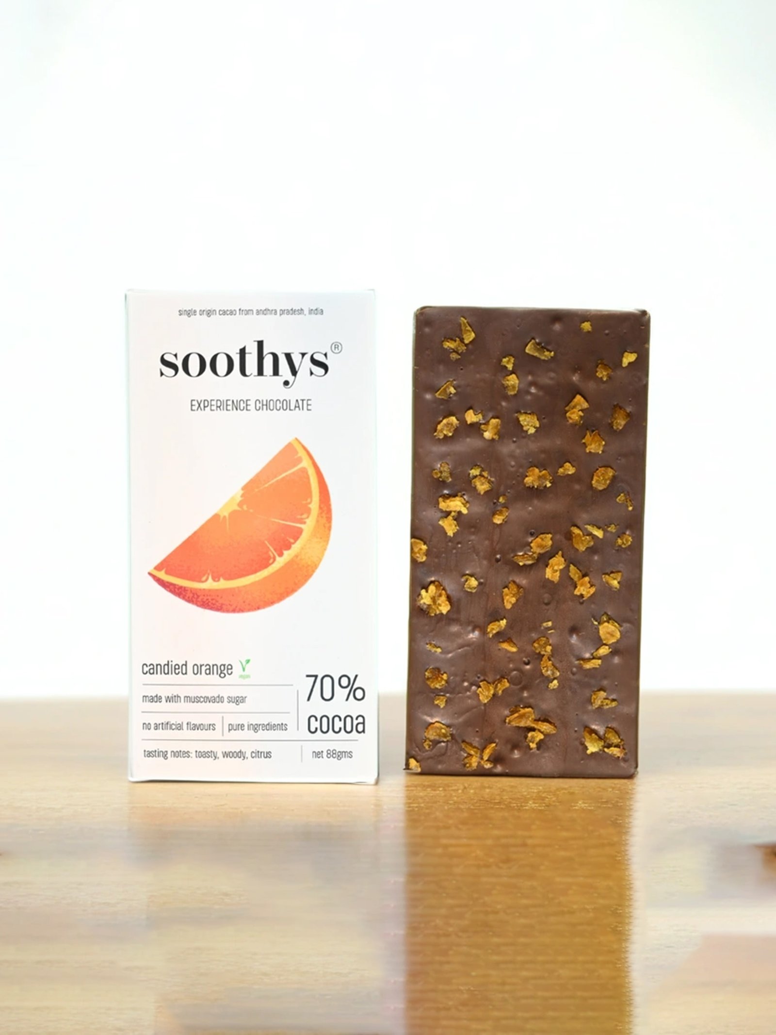 70_ Dark Vegan Candied Orange Chocolate front M